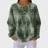 Josefien | Sweatshirt with Classic Tree Pattern