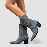 Ava | Orthopedic Denim Ankle Boots