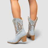 Ava | Orthopedic Denim Ankle Boots